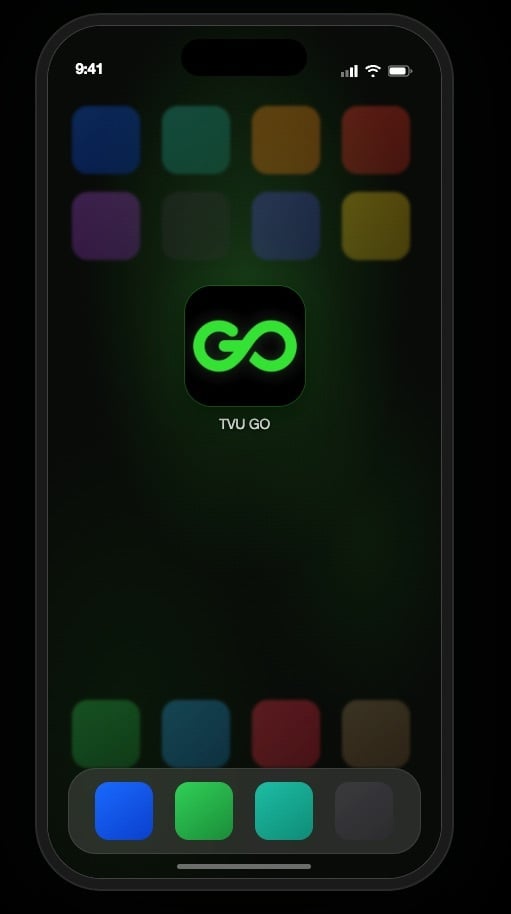 Step 1: Open TVU Go App