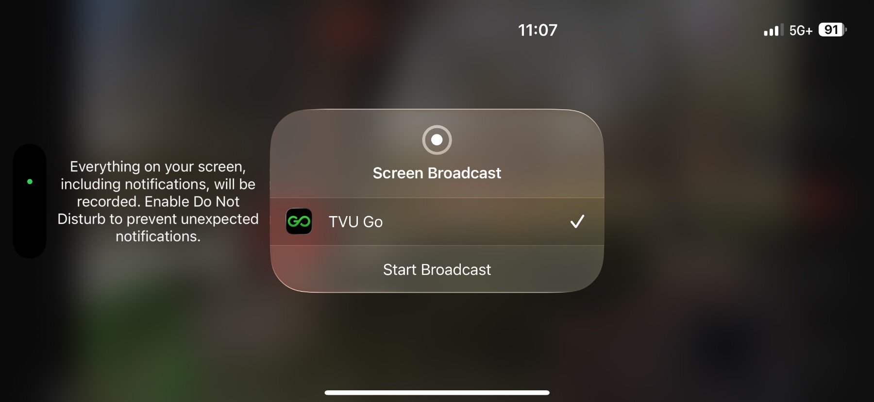 Step 43: Start Screen Capture