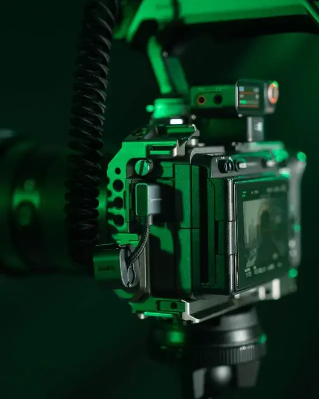 Sony camera in a SmallRig cage