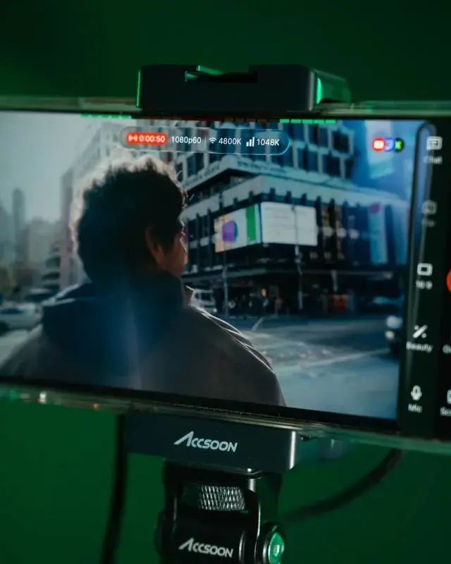 Camera feed showing in TVU Go on the iPhone