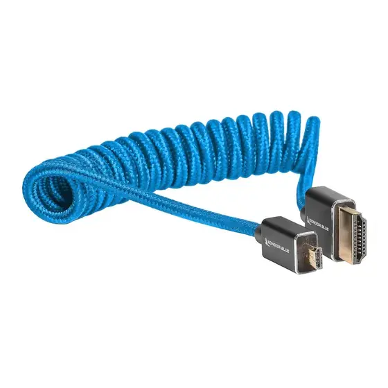 Kondor Blue Coiled Micro HDMI to Full HDMI